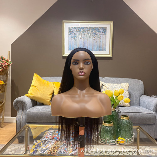 Wholesale Remy Human Hair Headband Wig, Glueless None Lace Headband Wig, Raw Peruvian Hair Headband Wigs For Black Women